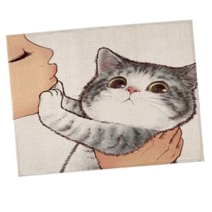 Set of 2 Kitty Cat and Its Human Design Placemats